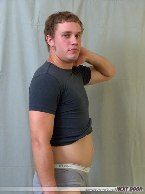 Amateur Guy Strips Nude and Shows His Hard Cock – photo 7 of 21