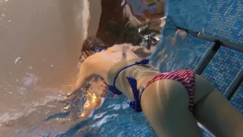 Anina Silk: European Brunette Gets Fucked in Her Bikini by the Pool – photo 1 of 17