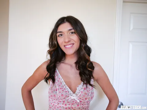 Aubrey Babcock: Hairy Brunette in a Bikini Takes Anal in POV – photo 1 of 15