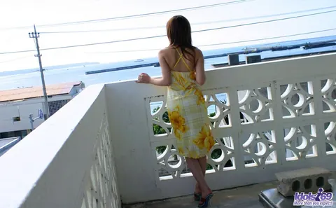 Yua Aida: Japanese MILF in a Skirt and Heels Pulls Panties Aside – photo 6 of 16