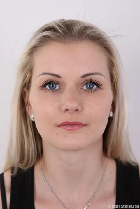 Czech Blonde Strips Out of Her Panties for First Interview – photo 1 of 20