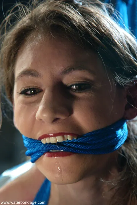 Charlotte Brooke: Brunette Bound in Rope Bondage Poses Nude – photo 12 of 21