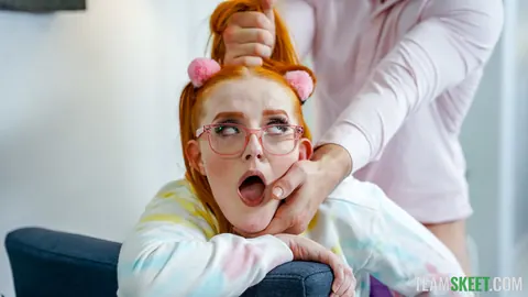 Redhead PAWG in Pigtails Gets Fucked on the Sofa – photo 13 of 21