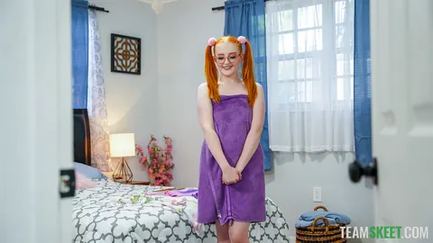 Redhead PAWG in Pigtails Gets Fucked on the Sofa – photo 9 of 21