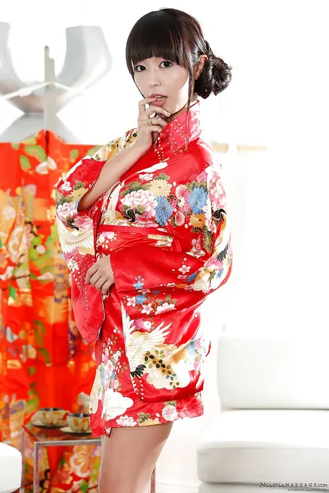 Marica Hase: Japanese Brunette Strips Out of Her Costume and Panties – photo 2 of 16