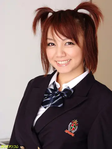 Petite Japanese Brunette Strips Out of Her Uniform