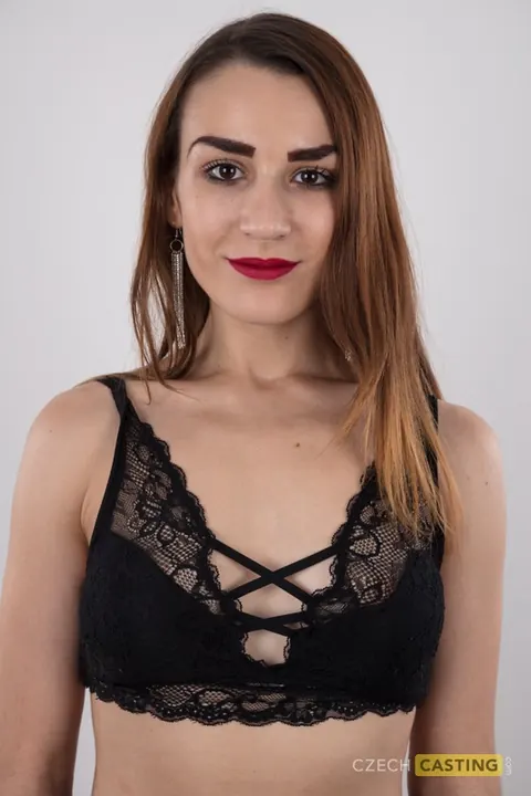 Czech First-Timer Strips Off Her Skirt and Pantyhose to Spread Her Hairy Pussy – photo 5 of 20