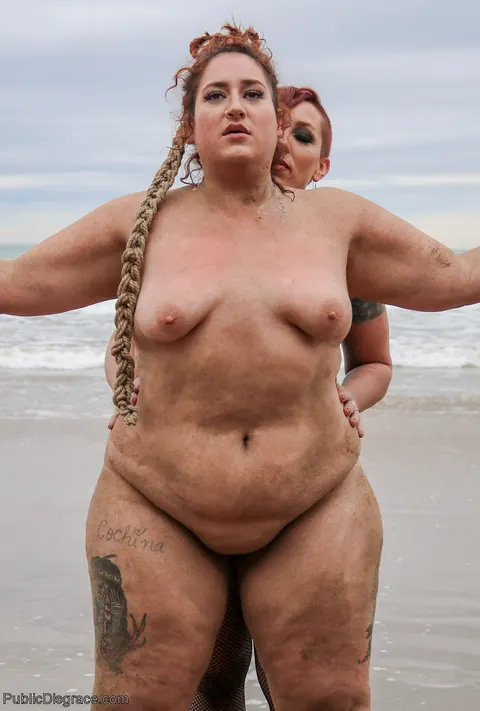 Mistress Kara: Tall Busty BBW Bound in Restraints on Public Beach – photo 20 of 20
