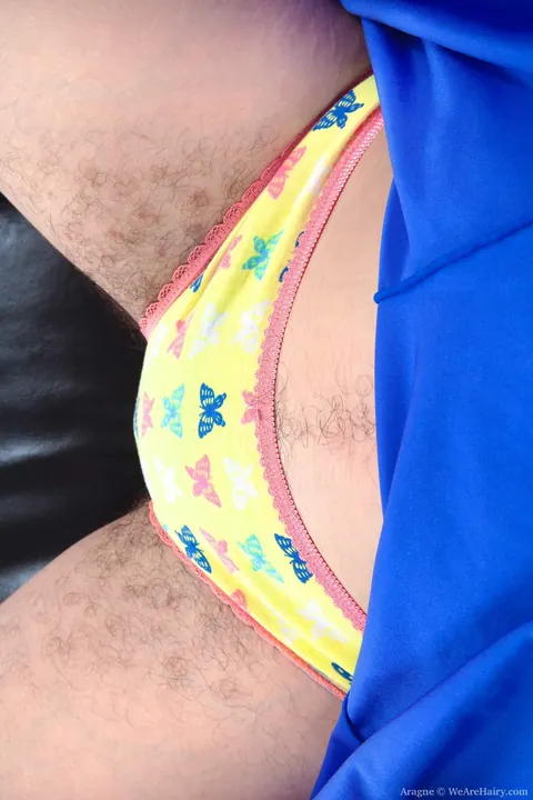 Brunette Amateur Undresses and Shows Her Hairy Pussy – photo 3 of 21