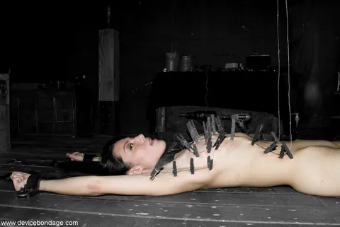 Circe Borges: Skinny Redhead Tied Up and Spreads Her Pussy – photo 12 of 21
