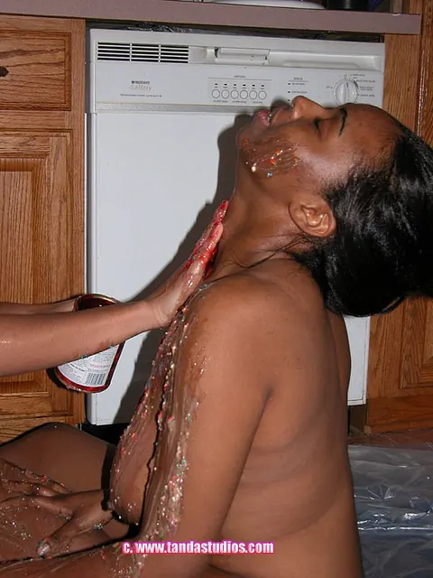 Petite Ebony and Slim African Brunettes Strip Off Their Jeans and Spread – photo 11 of 21