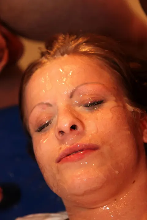 Redhead European MILF in Boots Takes a Gangbang and Facials – photo 12 of 12