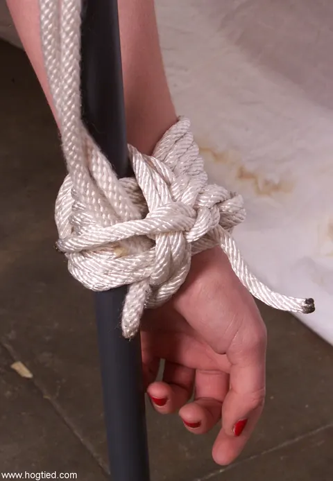 Crissy Sparks: Skinny Blonde Spreads Her Trimmed Pussy in Bondage – photo 10 of 21