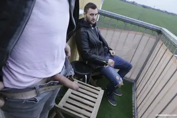 Two Men Fuck Outdoors Until Cumshot