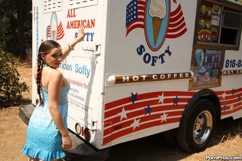 Tiffany Taylor: Slim Busty Brunette Sucks Cock and Fucks in a Truck – photo 2 of 21