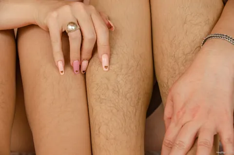 Two Curvy Mature Brunettes Lick Hairy Pussies and Big Tits – photo 14 of 21