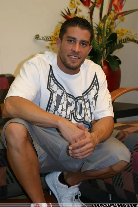 Athletic Hairy Guy Fingers His Ass and Masturbates – photo 3 of 21