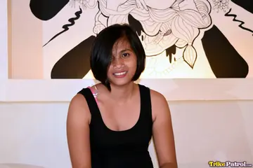 Tall Filipina Rubs Her Pussy and Spreads Her Legs