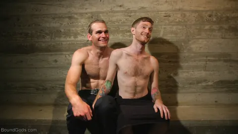 Two Mature Men Kiss and Suck Cock in Bondage Restraints – photo 20 of 20