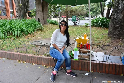 Otalia Barrios: Latina MILF Poses Nude and Spreads Outdoors – photo 1 of 17