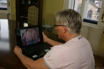 Anastasia Brill – Busty Short-Haired Brunette in Glasses Gives a Footjob and a Blowjob