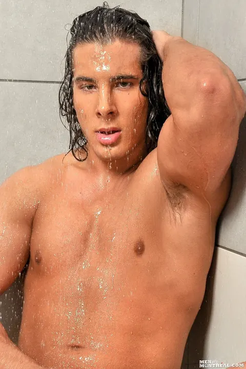 Man Flaunts His Big Cock Naked in the Bathroom – photo 7 of 15