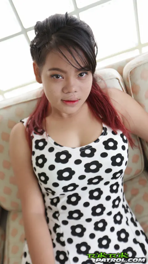 Thai Brunette in a Skirt Has Anal Sex Doggy Style – photo 3 of 21