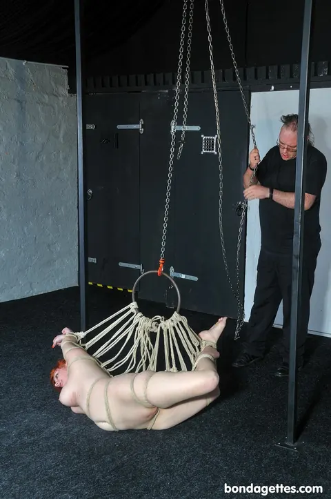 Redhead Bound and Restrained by Her Partner – photo 9 of 21