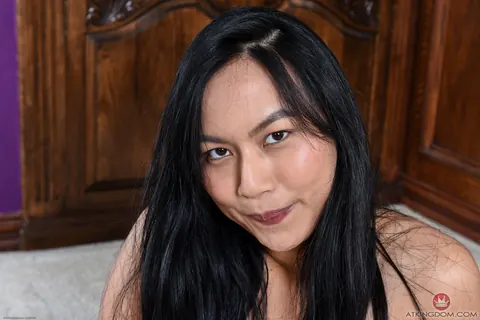 Omorose: Asian Babe with Black Hair Spreads Her Hairy Pussy – photo 11 of 21