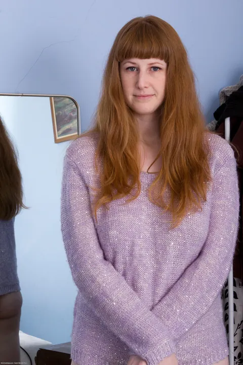 Chloe B: Pale Australian Redhead Shows Her Hairy Bush and Big Tits – photo 1 of 20