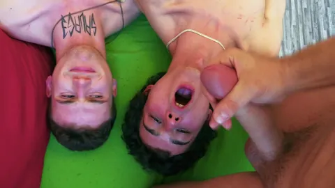 Hung Top Fucks Two Guys Doggy Style in POV Threesome – photo 18 of 21