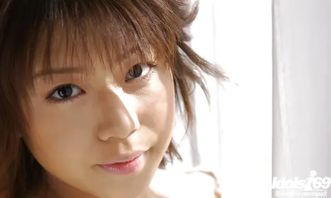 Mai Haruna: Japanese Redhead with Big Tits Undresses and Shows Her Nipples – photo 3 of 16