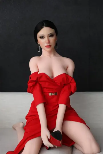 Tall Woman Strips Out of Her Red Dress and Poses Nude
