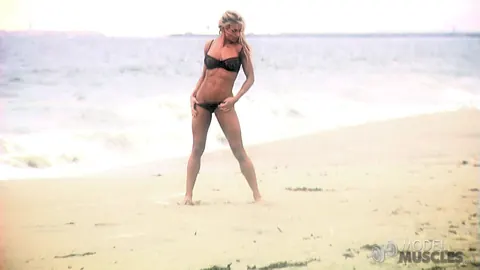 Abby Marie: Tall Blonde MILF Peels Off Her Bikini on the Beach – photo 11 of 21