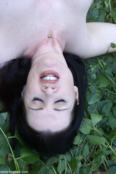 Paige Richards: Brunette MILF Hogtied Outdoors Spreads and Works a Dildo – photo 13 of 20