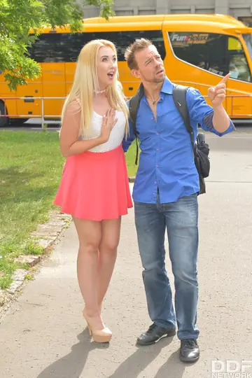 Samantha Rone – European Blonde Takes Double Penetration Outdoors