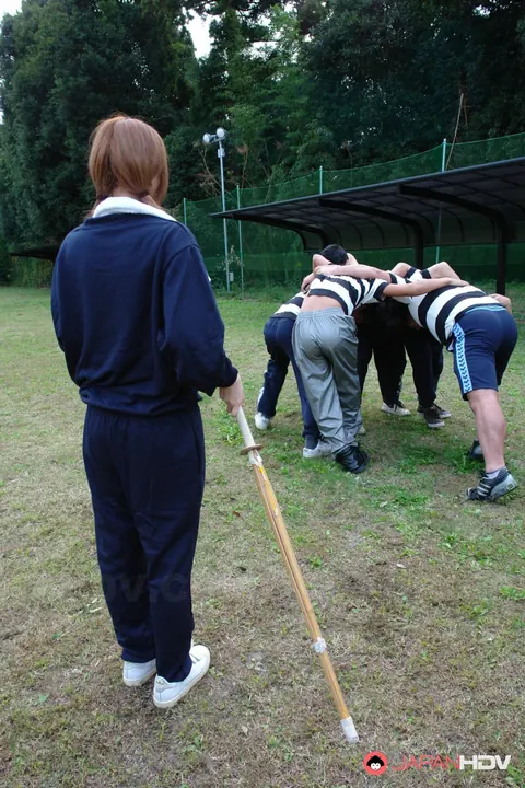 An Umemiya: Japanese MILF in Pigtails Gives a Blowjob Outdoors – photo 2 of 15