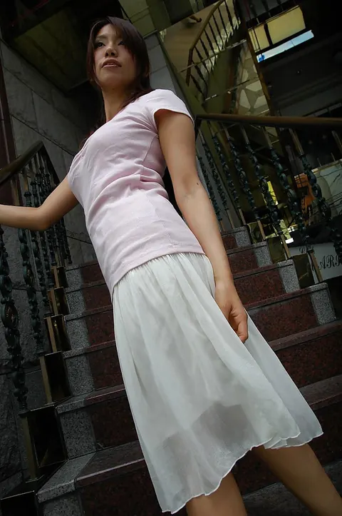 Rikako Yokoyama: Asian MILF Strips Out of Her Lingerie and Skirt – photo 1 of 16