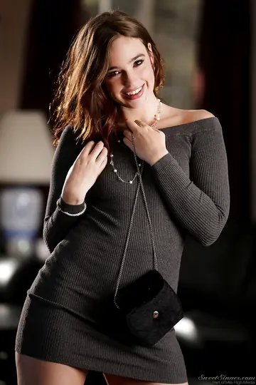 Jodi Taylor – Thick Brunette Reveals Her Hairy Bush and Small Tits from Her Skirt