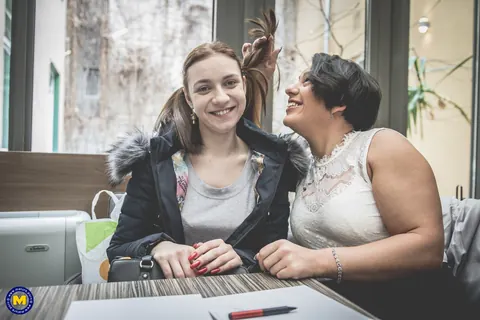 Aisha Bahadur: Mature Ukrainian Lesbians in Skirts and Jeans Lick and Finger in a Threesome – photo 10 of 19