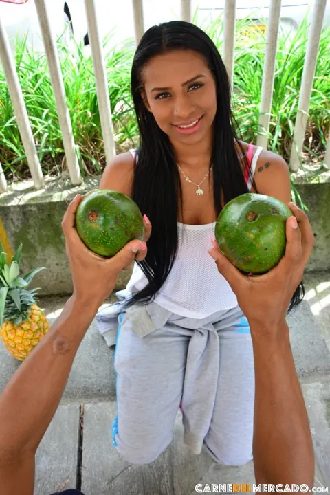 Logan Salamanca: Tattooed Latina Brunette Sucks and Rides Outdoors – photo 20 of 21