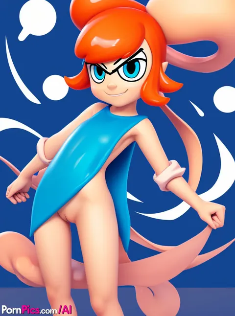 AI-Generated Woman in Glasses Spreads Her Legs – photo 6 of 11