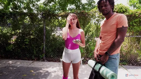 Selena Love: Slim Brunette Gets Fucked by a Black Man in a Van Outdoors – photo 15 of 21