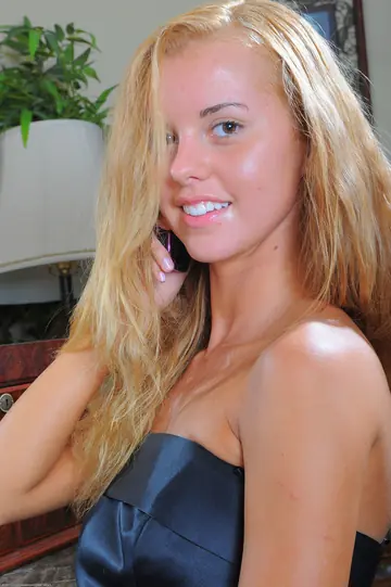 Skinny Latina Blonde Spreads Her Pussy Up Close