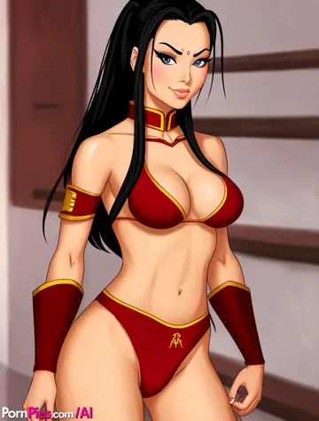 AI-Generated Busty Woman in a Bikini Pulls Her Top Aside