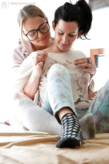Hairy PAWG Lesbians in Glasses Lick and Finger
