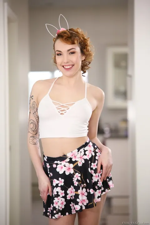 Emily Blacc: Redhead PAWG in Socks Fucks in a Threesome – photo 1 of 15