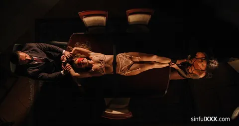 Eveline Dellai & Medusa Porn: Brunette Submits to Bondage and Restraints – photo 5 of 21