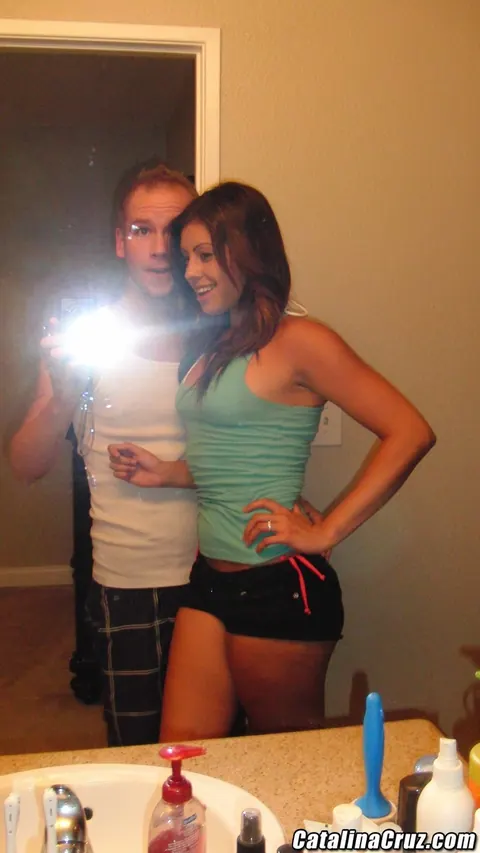 Shay Parker: Brunette with Glasses Strips Outdoors and Takes a Stranger's Load – photo 7 of 21
