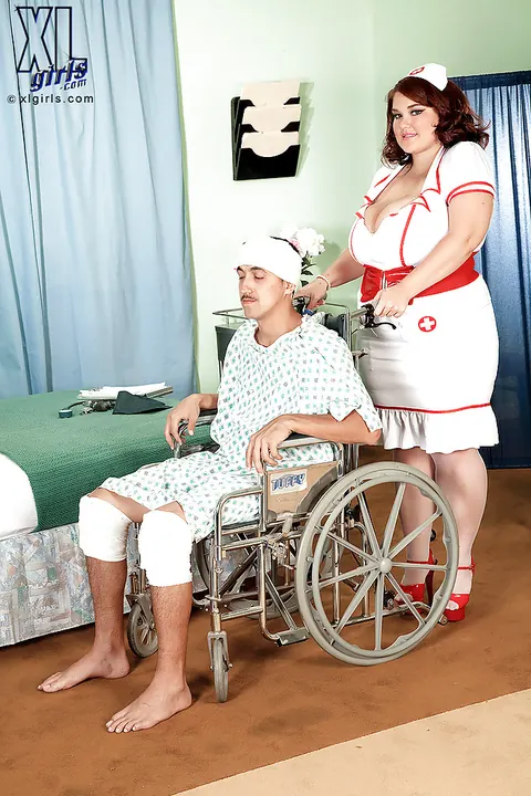 Lisa Canon: Brunette BBW Doctor Rides Her Patient Cowgirl Style – photo 4 of 16
